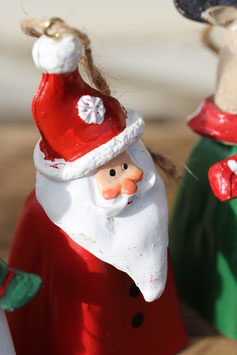 Nikolaus in Rot mit Glocke zum Hängen