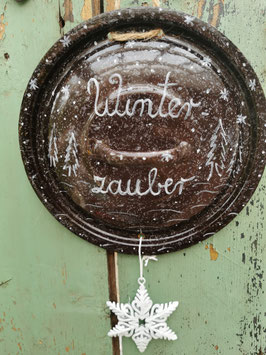 Bemalter Deckel "Winterzauber" (45)