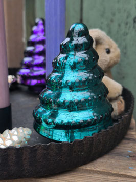 Baum aus Glas - Bunte Serie - Blau