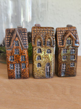 *Neu* Haus in Brauntönen im 3er Set - Klein (7,5 cm)
