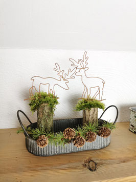 Rentier aus Draht - 2er Set