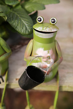 Kantenhocker Frosch Gärtner "Eddie" mit Eimer