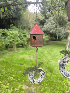 Futterstation "Vogelhaus" - rund
