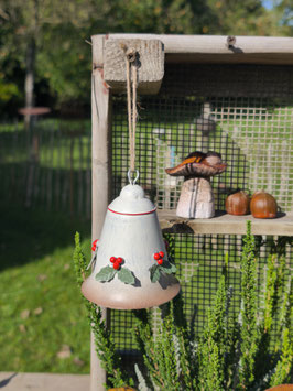 Glocke "Weihnachtsglocke" Cremeweiß