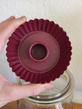 *Neu* Kerzenteller "Kuchenform" Beerenfarben - als "Deckel" für Weckglas