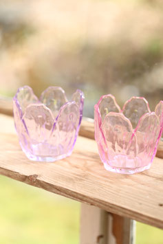 *Neu* Windlicht "Blüte" - Pink
