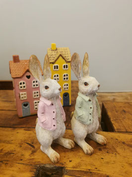 Hase mit Jacke - Rosa