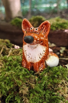 *Neu* Fuchs sitzend "Freddie"