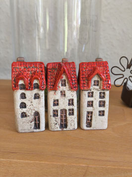 *Neu* Haus in braun/rot im 3er Set - klein (7,5 cm)