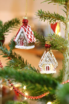 Baumschmuck "Knusperhaus" 2er Set