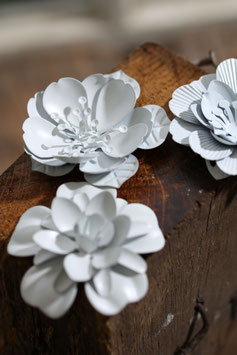 Blüten in Weiß 3er Set (Var. 1)