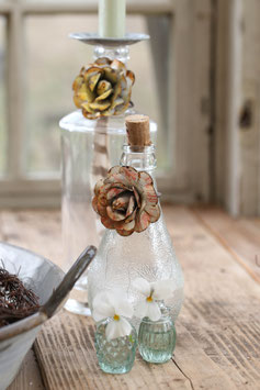 Rose mit Ring in Pastellfarben im 3er Set