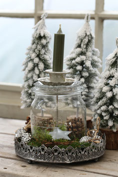 Kerzenstecker "Elizabeth" in Silber
