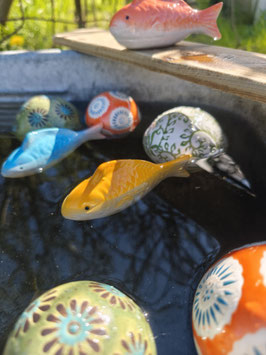 Schwimmfisch "Koi" - Gelb