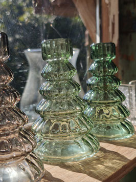 *Neu* Kerzenhalter aus Glas - Hellgrün