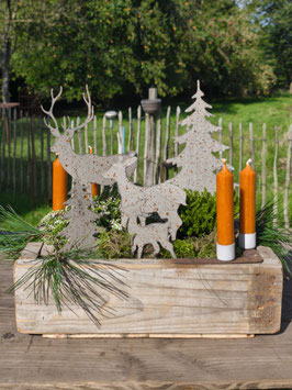 Holzkiste mit Metallbeschlag