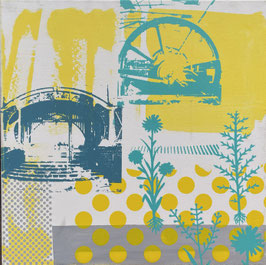 Patterns 4, Siebdruck auf Leinwand  71 x 71 cm