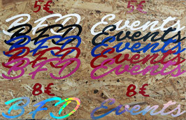 Sticker "BFD Events" 40cm