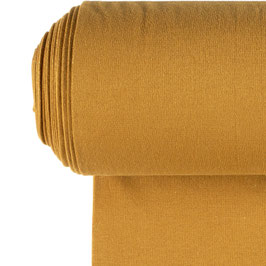 Bord-côte tubulaire - ocre lurex