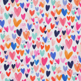 Jersey coeurs multicolores