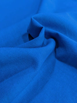 Lin coton lavé - Bleu vif