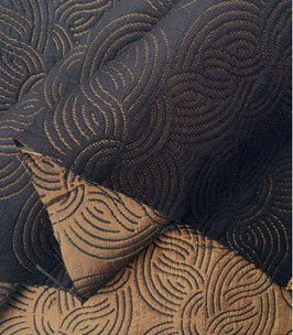 Tissu jacquard Entrelac - Bronze