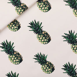 Pineapples - Toile de Coton Gabardine