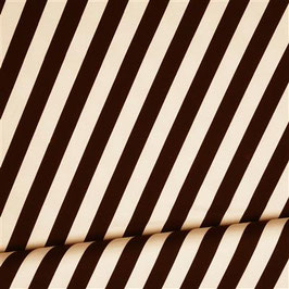 French terry à rayures noir/écru - Eva Mouton