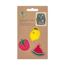 Textil Woven Sticker Fruits
