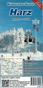 Wintersportkarte Harz - reiß- und wetterfest