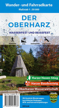 Der Oberharz - Wander- und Fahrradkarte (wasserfest und reißfest)