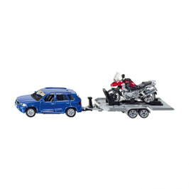 2547 BMW X5 バイク用トレーラー付き 1/55