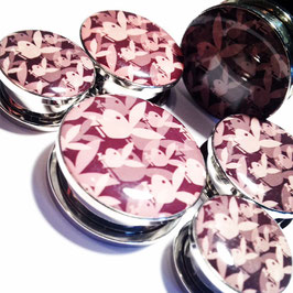 Repeated Playboy Logo Plugs (1 inch)