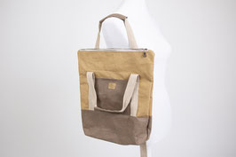 Rucksack/Shopper "Mica" Snap Pap Leder vegan