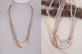 Marmor Tonkette rosé/ marble clay necklace rosé