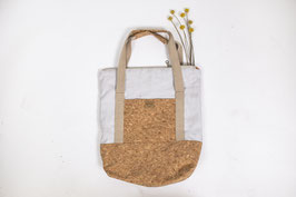 Shopper/Rucksack "Mica" Kork, Leinen