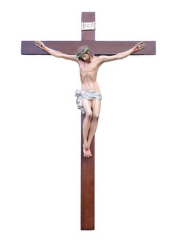 Crucifix statue cm. 240 x 150 ( 94.49'' x 59.05'')