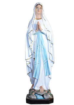 Our Lady of Lourdes fiberglass statue cm. 127