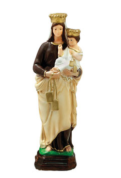 Our Lady of Mount Carmel statue cm. 35