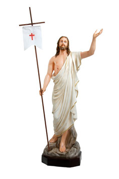 Jesus resurrection statue cm. 165 (64,96'')