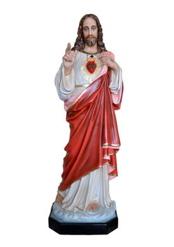 Sacred Heart of Jesus blessing statue cm. 140 (55,11'')