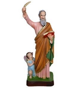 Saint Matthew the Evangelist statue cm. 40