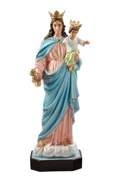 Mary help of christians statue cm. 120
