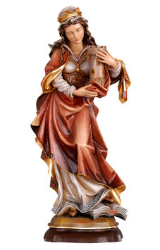 Saint Barbara woodcarving