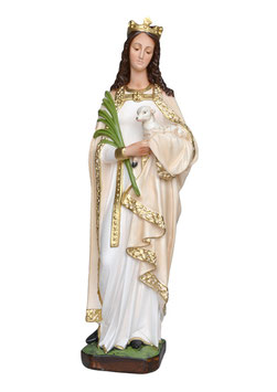 Saint Agnes statue cm. 60 (23.62")