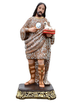 Saint John the Baptist statue cm. 40