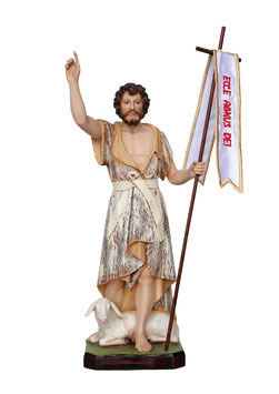 Saint John the Baptist  statue cm. 30