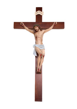 Crucifix statue cm. 100 x 55 (39.37'' x 21.65'')