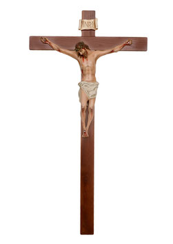 Crucifix statue cm. 180 x 105 (70,87'' x 41,34'')