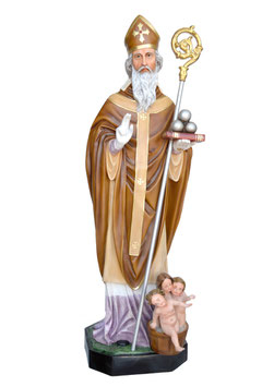 Saint Nicholas of Bari statue cm. 170 (66.93")